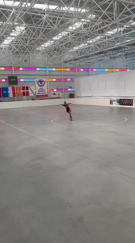 Actuación individual de Danza sobre patines