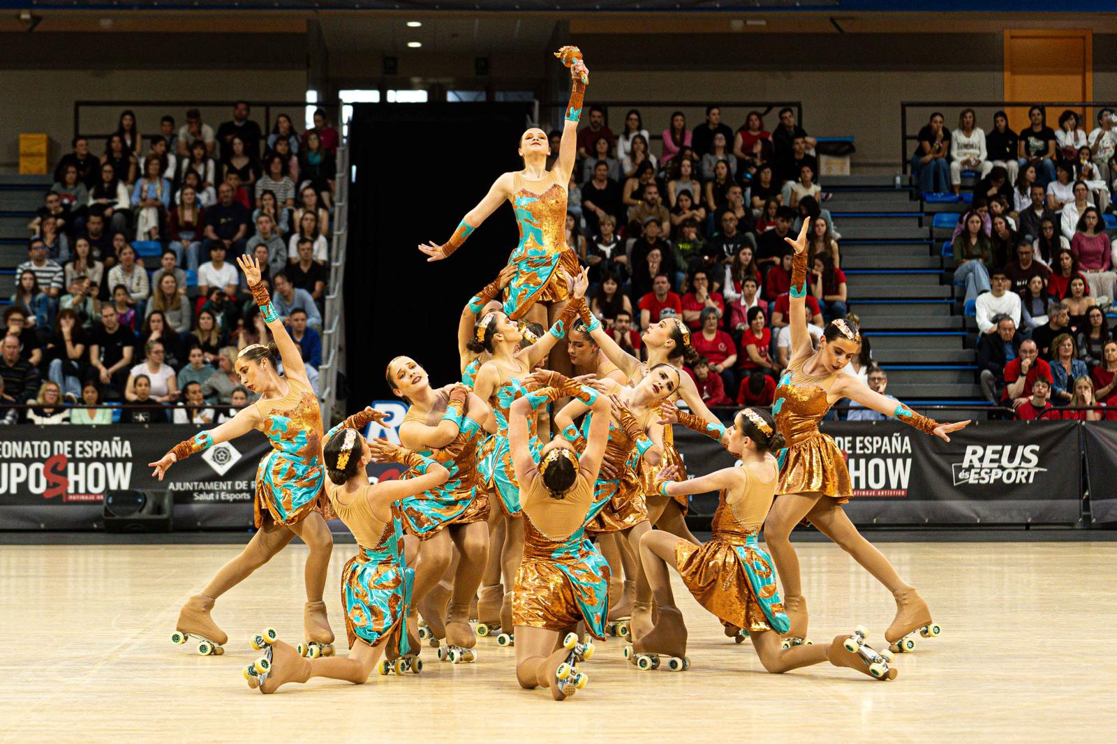 Grupo Show del CPA Skating Skills en el Campeonato de España
